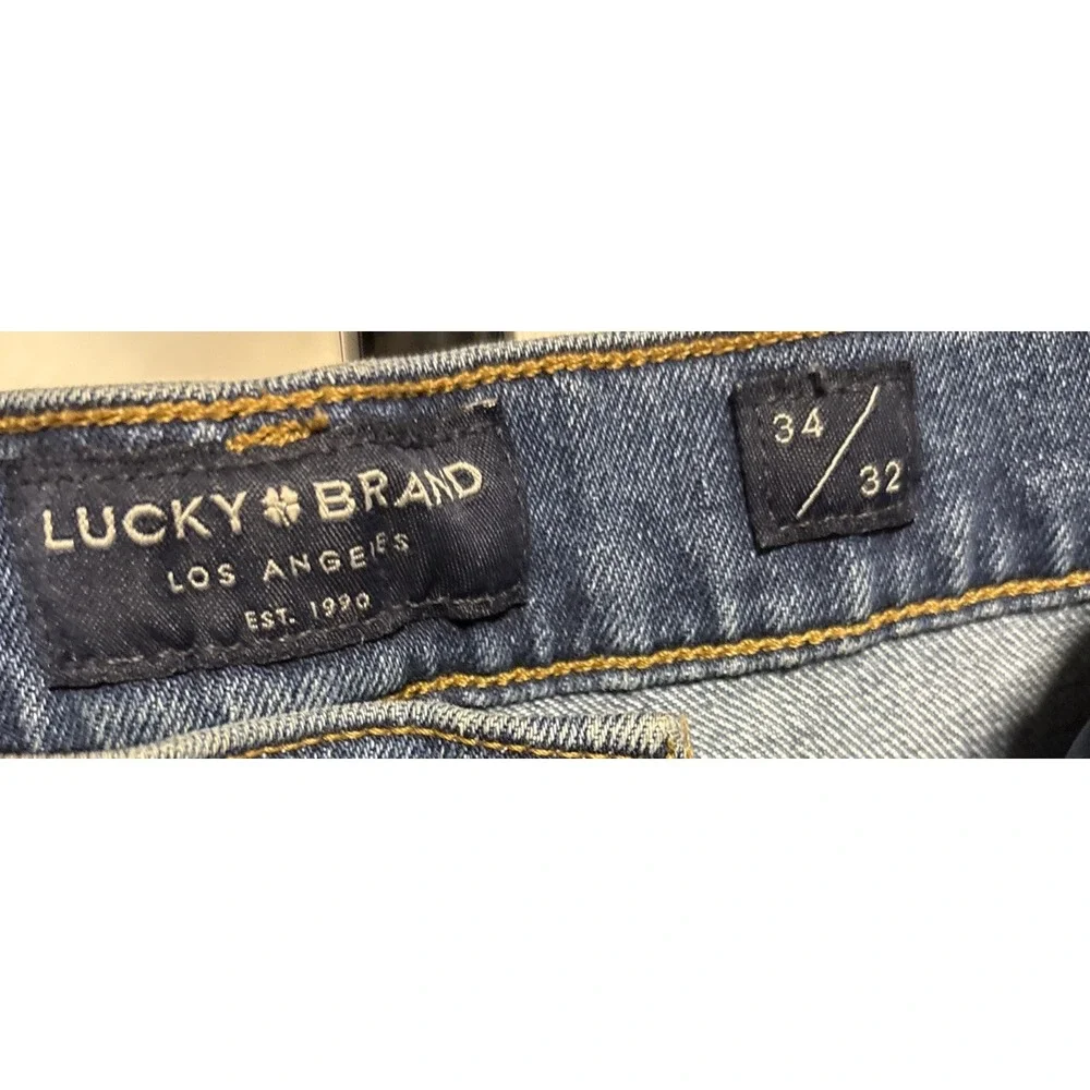 Lucky Brand 121 Slim Mens Jeans Blue Medium Wash 34x32
